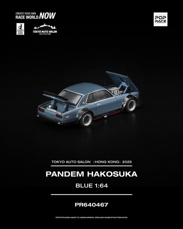 POP RACE Skyline GT-R V8 Drift (Hakosuka) (PR64-467) | 2025 Tokyo Auto Salon Hong Kong