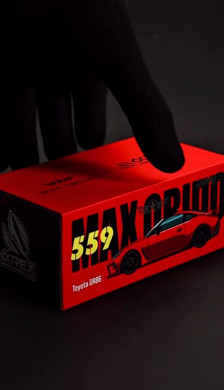 [PREORDER] INNO64 x Max Orido x ALPHAREX Toyota GR86 Red (Chance of Chase) | 2025 Hong Kong Tokyo Auto Salon