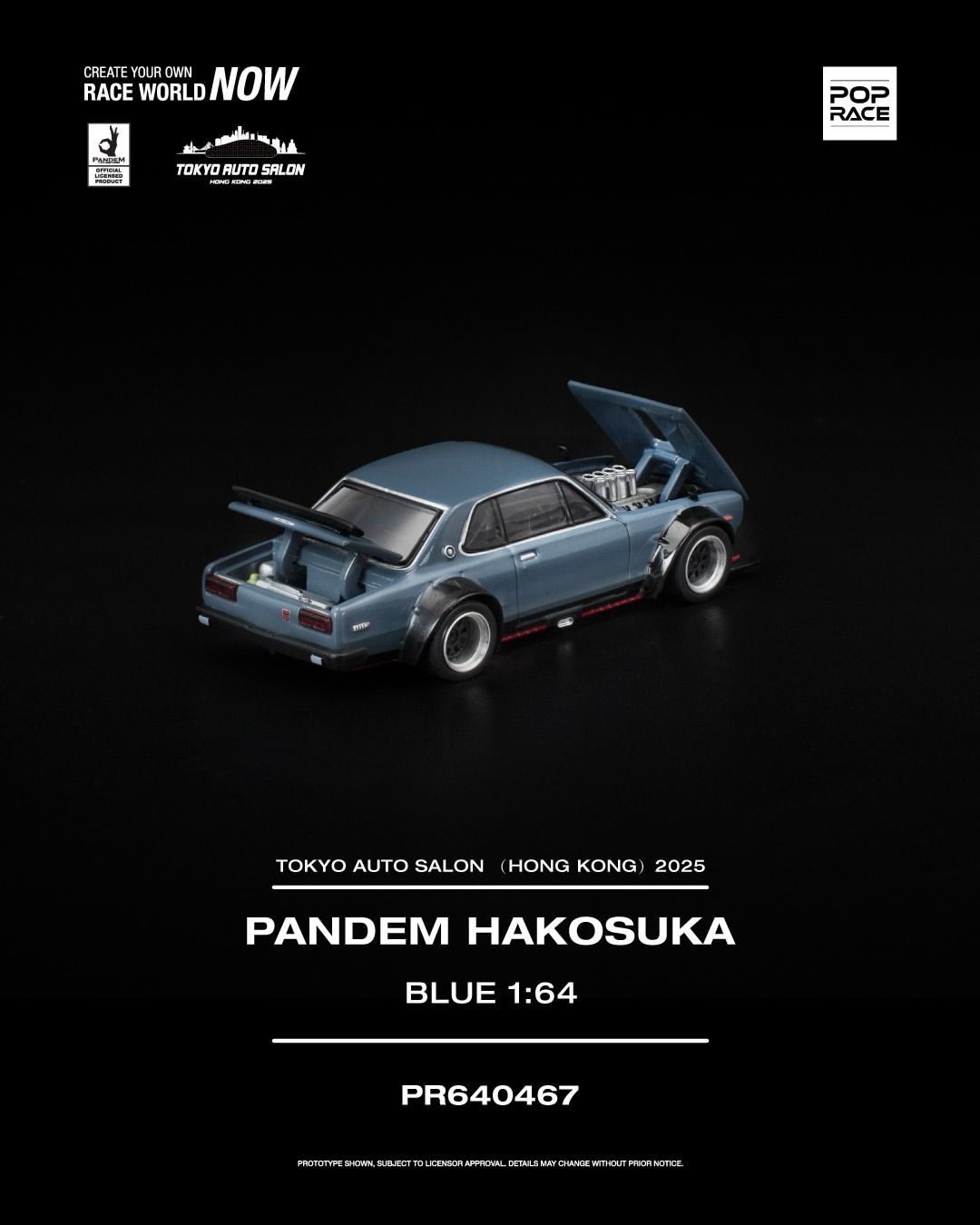 POP RACE Skyline GT-R V8 Drift (Hakosuka) (PR64-467) Box Set
