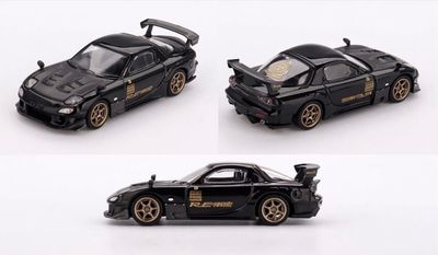 ミニカー MINIGT TOKYO AUTOSALON RX7 RE amemiya PREORDER] #1085 MINI GT Mazda RX-7 RE-Amemiya Black Matsukiyo Koku