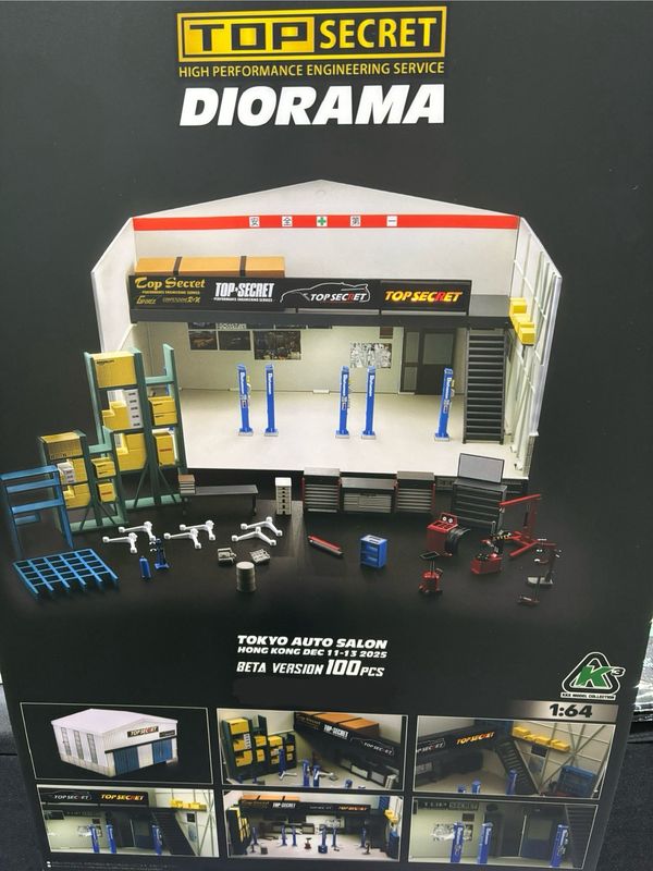 [PREORDER] K3 Model Collection TOP SECRET Diorama Box | 2025 Tokyo Auto Salon Hong Kong