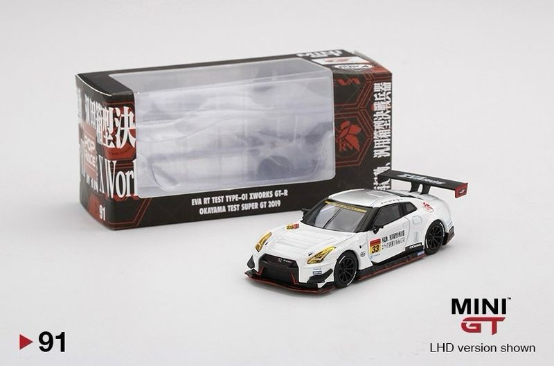 #91 MINI GT x POP RACE Nissan GT-R GT3 2018 Super GT Series 2019 (OKAYAMA Test Day) X Works/ EVA Racing Test Unit #33 M. Lee/S. Thong #91 MINI GT x POP RACE Nissan GT-R GT3 2018 Super GT Series 2019 (OKAYAMA Test Day) X Works/ EVA Racing Test Unit #33 M. Lee/S. Thong