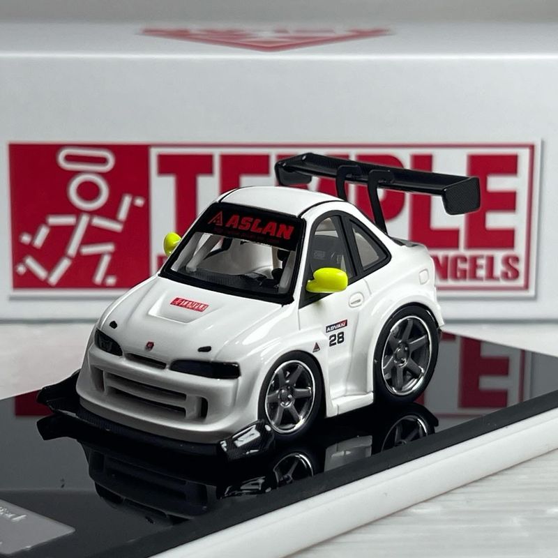 PEAKO Era Q 1/64 Aslan Temple Racing By Loop Models Honda Integra DC2 White Resin | 2025 Tokyo Auto Salon Hong Kong