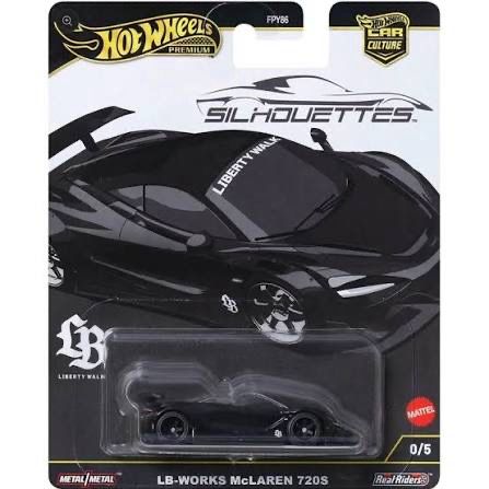 Hot Wheels Car Culture Silhouettes LB-Works McLaren 720S Liberty Walk Black Chase Hot Wheels Car Culture Silhouettes LB-Works McLaren 720S Liberty Walk Black Chase