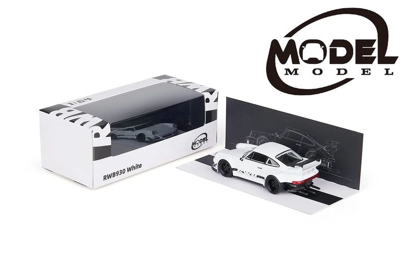 Model Model 1/64 Porsche RWB 930 White