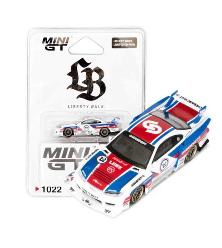 [PREORDER] #1022 MINI GT Nissan LB-Super Silhouette S15 Silvia GARASIDRIFT x LBWK | Liberty Walk Store Exclusive
