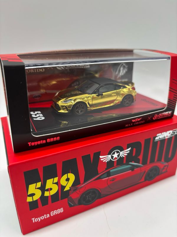 INNO64 x Max Orido x ALPHAREX Toyota GR86 Gold Chase | 2025 Tokyo Auto Salon Hong Kong