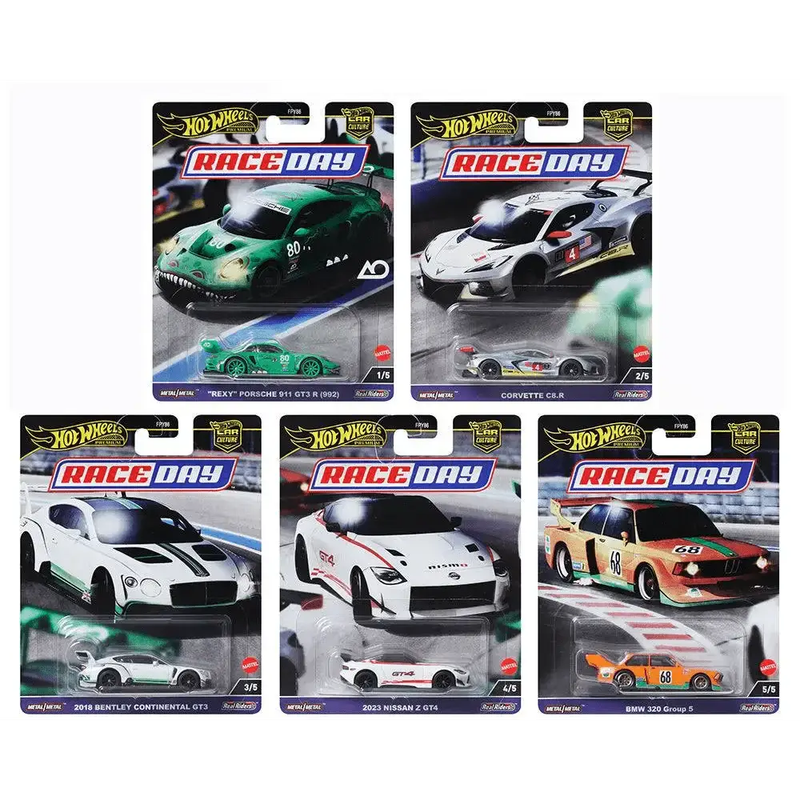 2024 Hot Wheels Car Culture Race Day Set of 5 Mix D