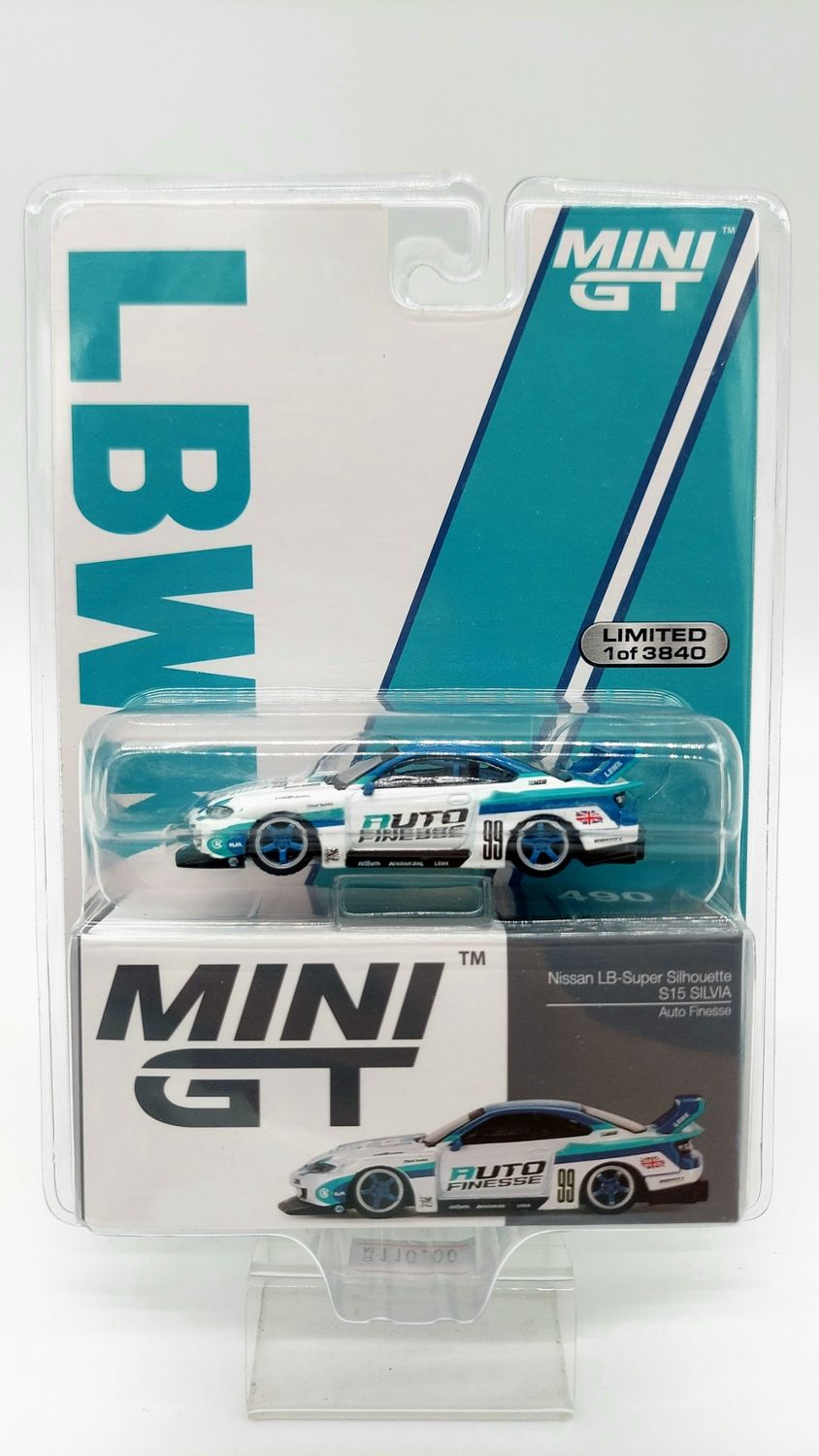 #490 MINI GT Nissan LB-Super Silhouette S15 Silvia Auto Finesse Blister