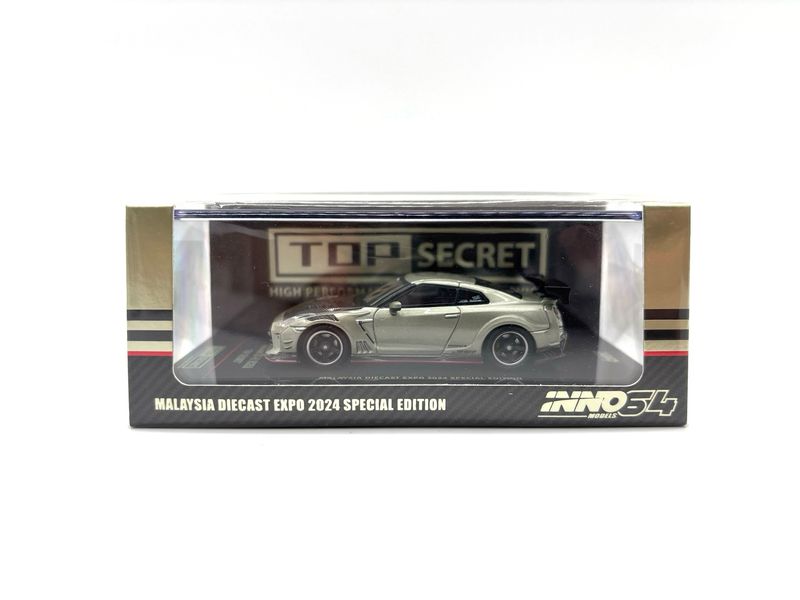 INNO64 Nissan GT-R35 Top Secret Silver-Gray Special Edition | 2024 Malaysia Diecast Expo (MDX)