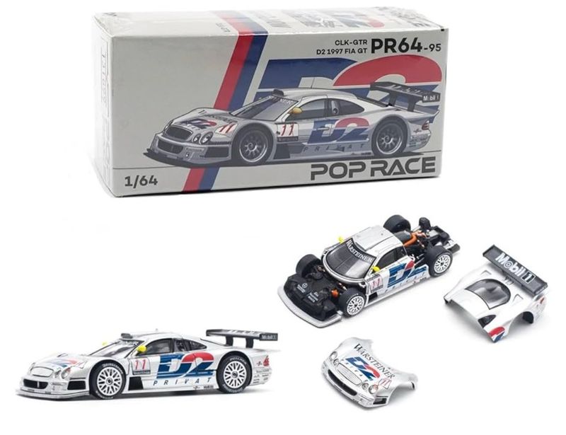POP RACE Mercedes Benz AMG CLK GTR 1997 FIA GT - D2 Privat (PR64-95) POP RACE Mercedes Benz AMG CLK GTR 1997 FIA GT - D2 Privat (PR64-95)