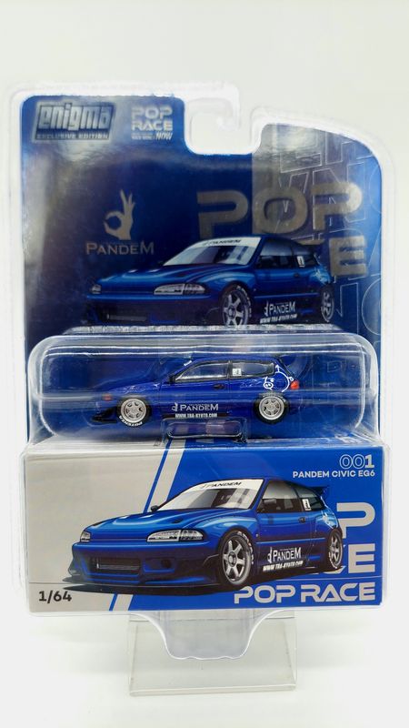 POP RACE 1:64 Pandem Civic EG6 V1.5 Metallic Blue Blister | ENIGMA Exclusive (001) POP RACE 1:64 Pandem Civic EG6 V1.5 Metallic Blue Blister | ENIGMA Exclusive (001)
