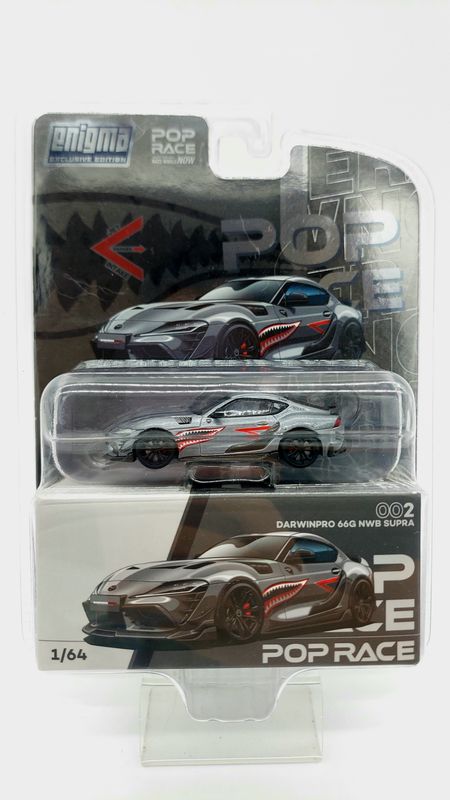 POP RACE DarwinPRO 66G NWB Supra Grey Metallic Blister | ENIGMA Exclusive (PR64-002)