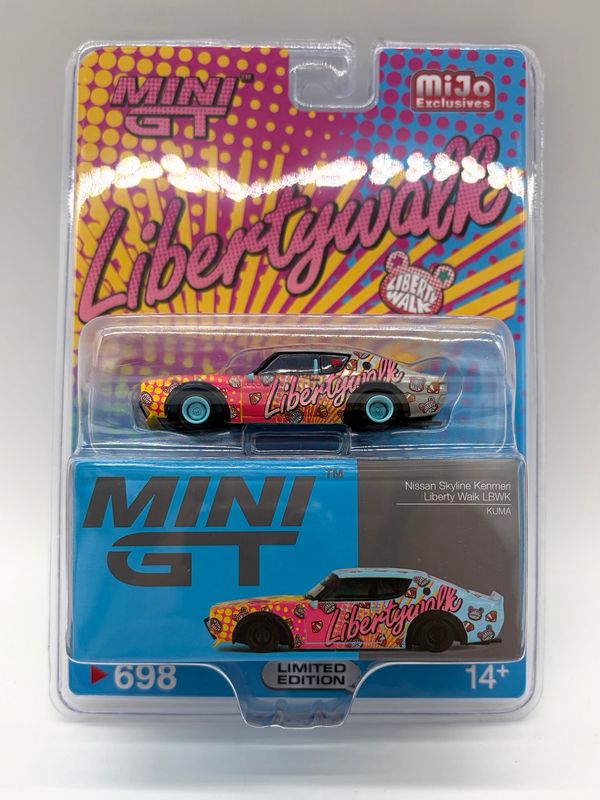 #698 MINI GT Nissan Skyline Kenmeri LBWK KUMA Chase Blister