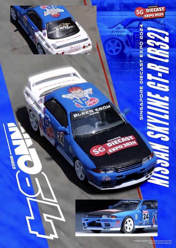 INNO64 SGDE x IAM 2024 Special Edition Nissan Skyline GT-R32 | 2024 Singapore Diecast Expo