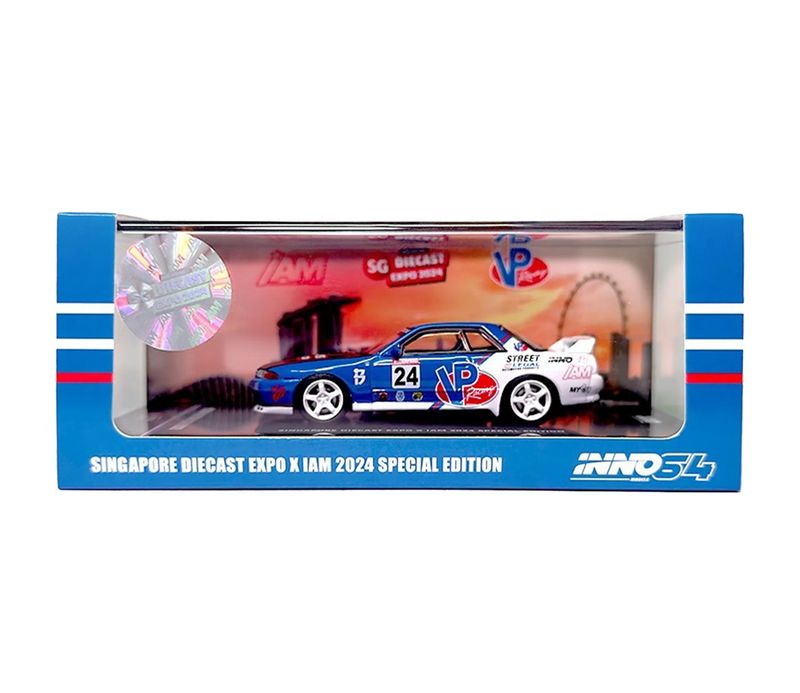 INNO64 SGDE x IAM 2024 x Black Crow Customs Special Edition Nissan Skyline GT-R32 | 2024 Singapore Diecast Expo