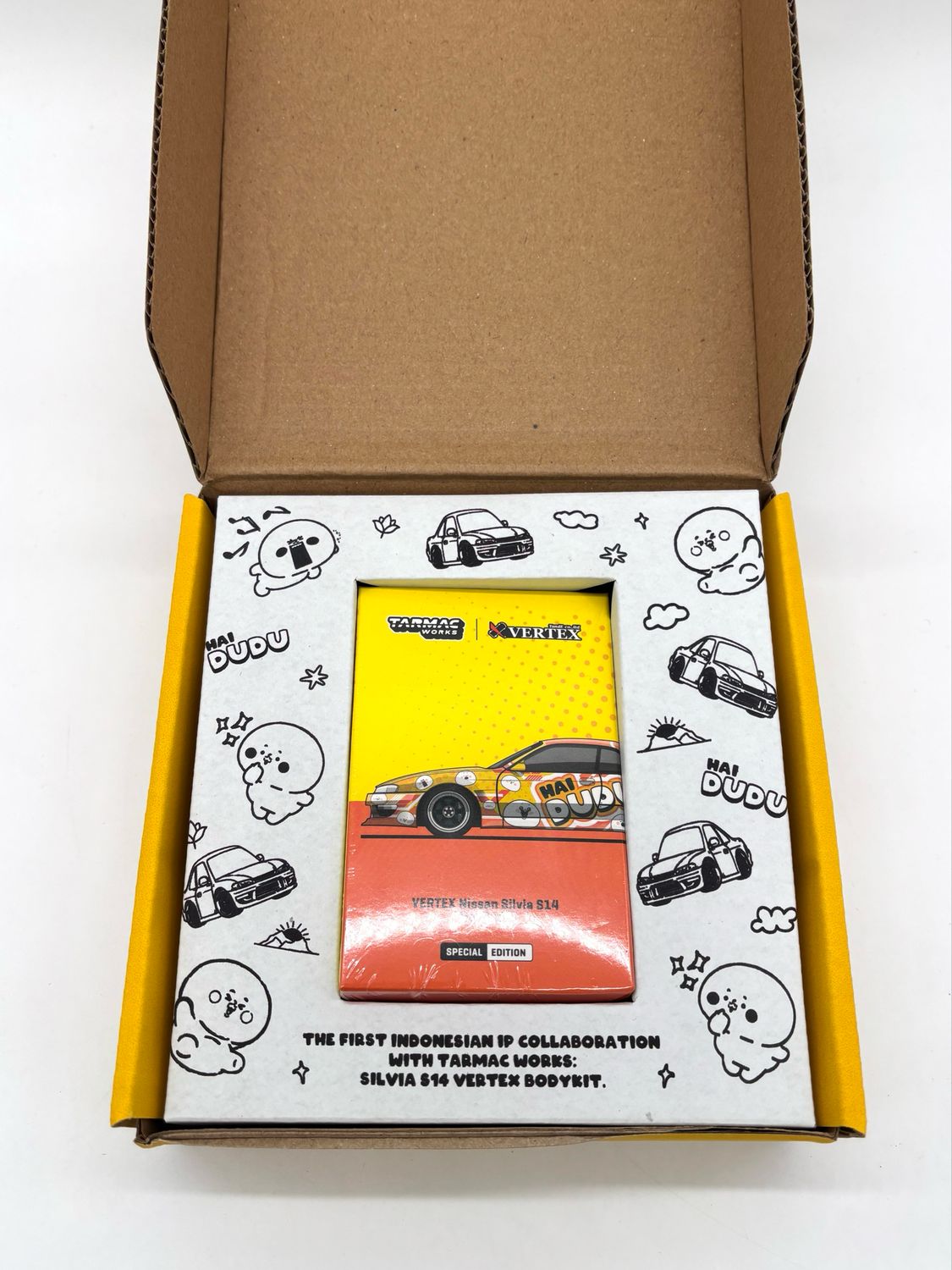 Tarmac Works x Vertex HAI DUDU Nissan Silvia S14 Box Set Edition | IMX Exclusive Indonesia Modification Expo
