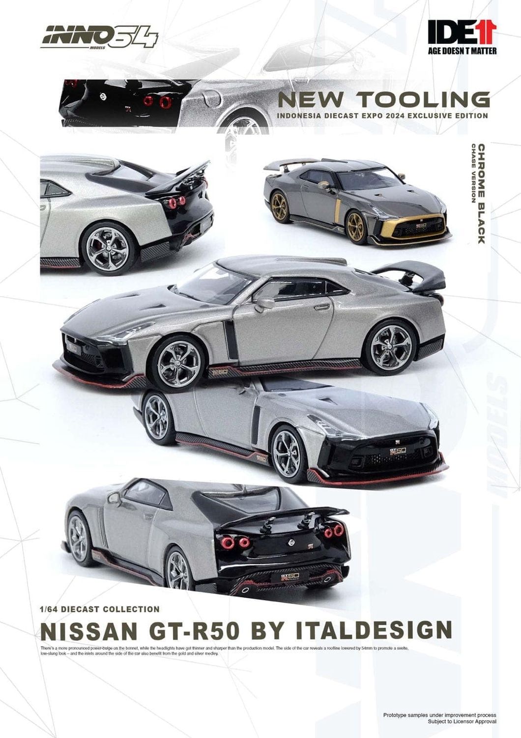 INNO64 Nissan GT-R50 By ITALDESIGN | Chance of Chase | 2024 Indonesia Diecast Expo (IDE11) INNO64 Nissan GT-R50 By ITALDESIGN | Chance of Chase | 2024 Indonesia Diecast Expo (IDE11)