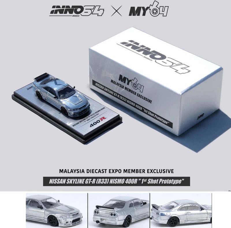2022 Malaysia Diecast Expo MDX INNO64 Nissan Skyline GT-R R33 NISMO 400R "1st Shot Protoype"