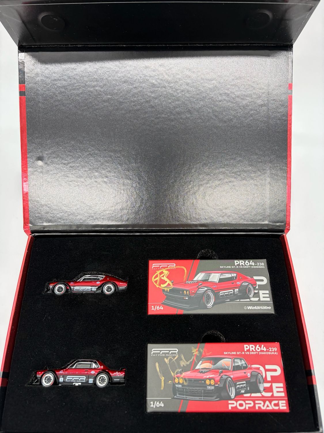 DEFECT BOX] POP RACE x FAT FIVE RACING Twin Car Box Set Japan