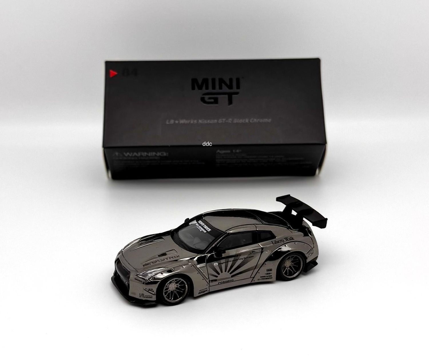 #84 MINI GT Nissan GT-R35 LB Works Black Chrome | Director’s Gift