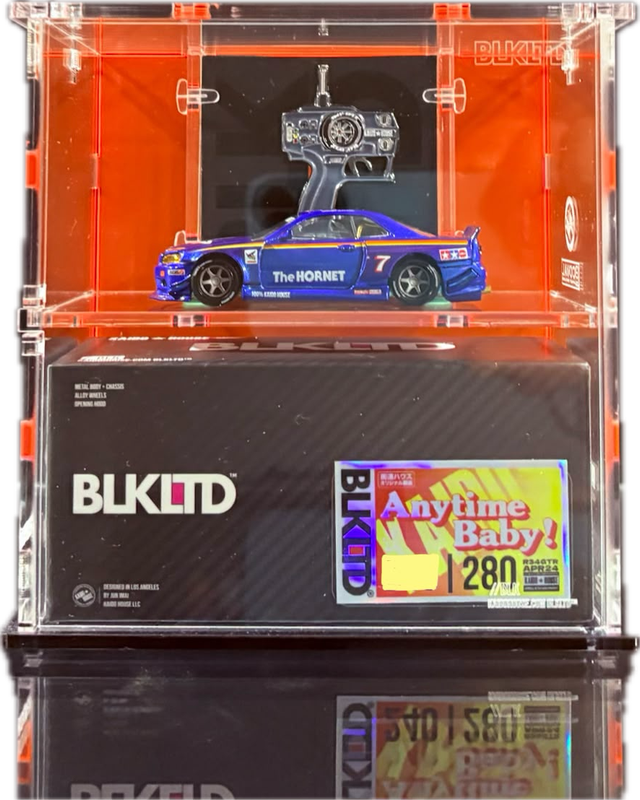 KAIDOHOUSE BLK LTD NISSAN SKYLINE GT-R (R34) "THE HORNET" (KHMG104) With Pin & Coval KAIDOHOUSE BLK LTD NISSAN SKYLINE GT-R (R34) "THE HORNET" (KHMG104) With Pin & Coval