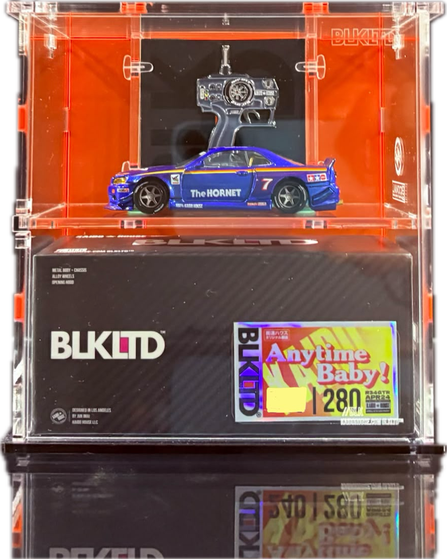 KAIDOHOUSE BLK LTD NISSAN SKYLINE GT-R (R34) "THE HORNET" (KHMG104) With Pin & Coval KAIDOHOUSE BLK LTD NISSAN SKYLINE GT-R (R34) "THE HORNET" (KHMG104) With Pin & Coval