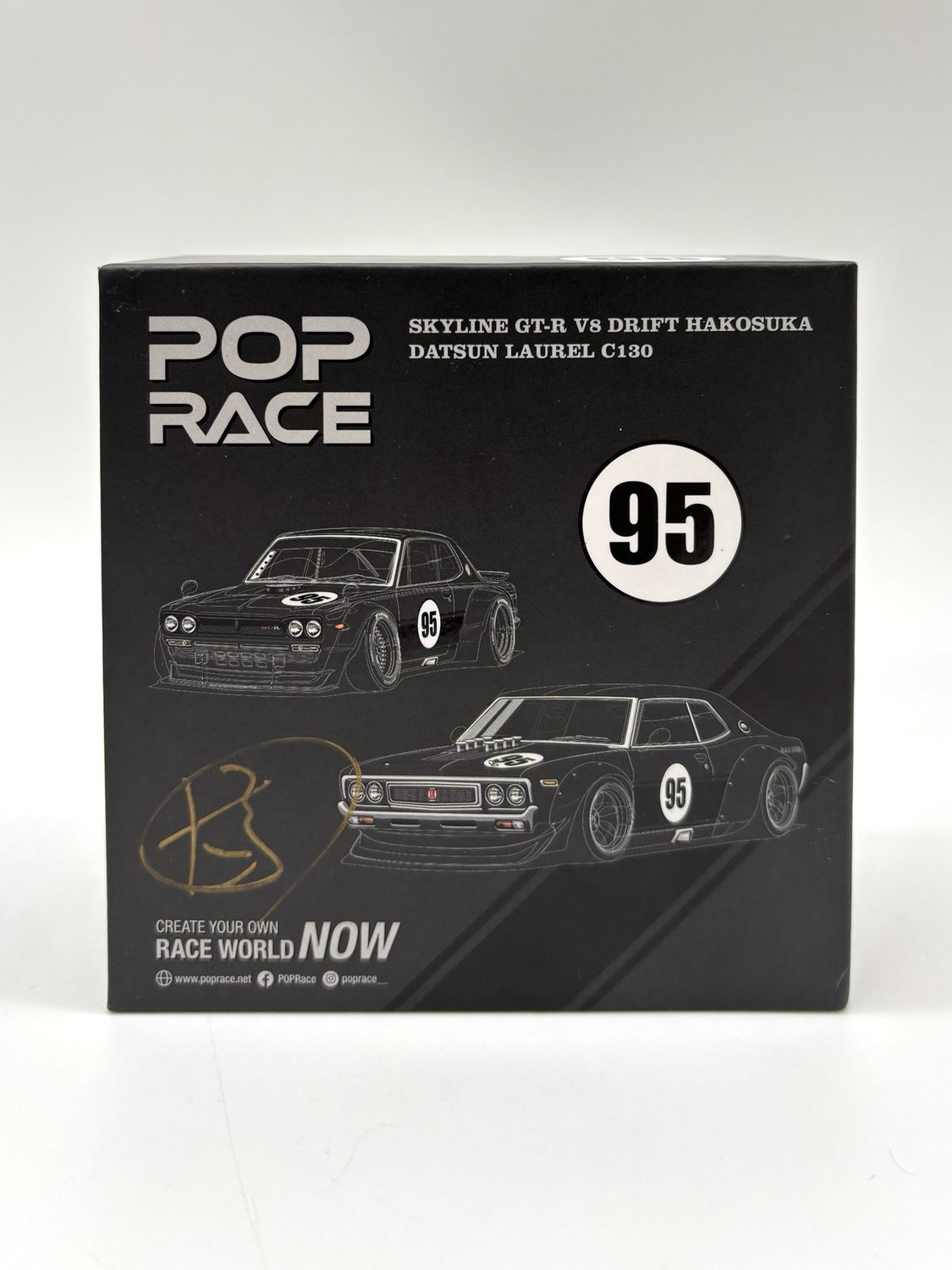 [UNSEALED] POP RACE x Daigo Saito Skyline GT-R V8 Drift Hakosuka &amp; Datsun Laurel C130 Box Set Bundle | 2025 HK Toy Car Salon