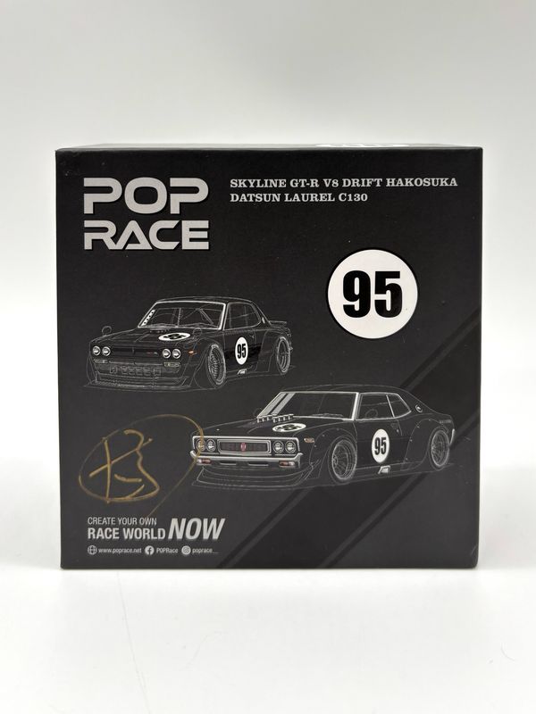 [UNSEALED] POP RACE x Daigo Saito Skyline GT-R V8 Drift Hakosuka &amp; Datsun Laurel C130 Box Set Bundle | 2025 HK Toy Car Salon
