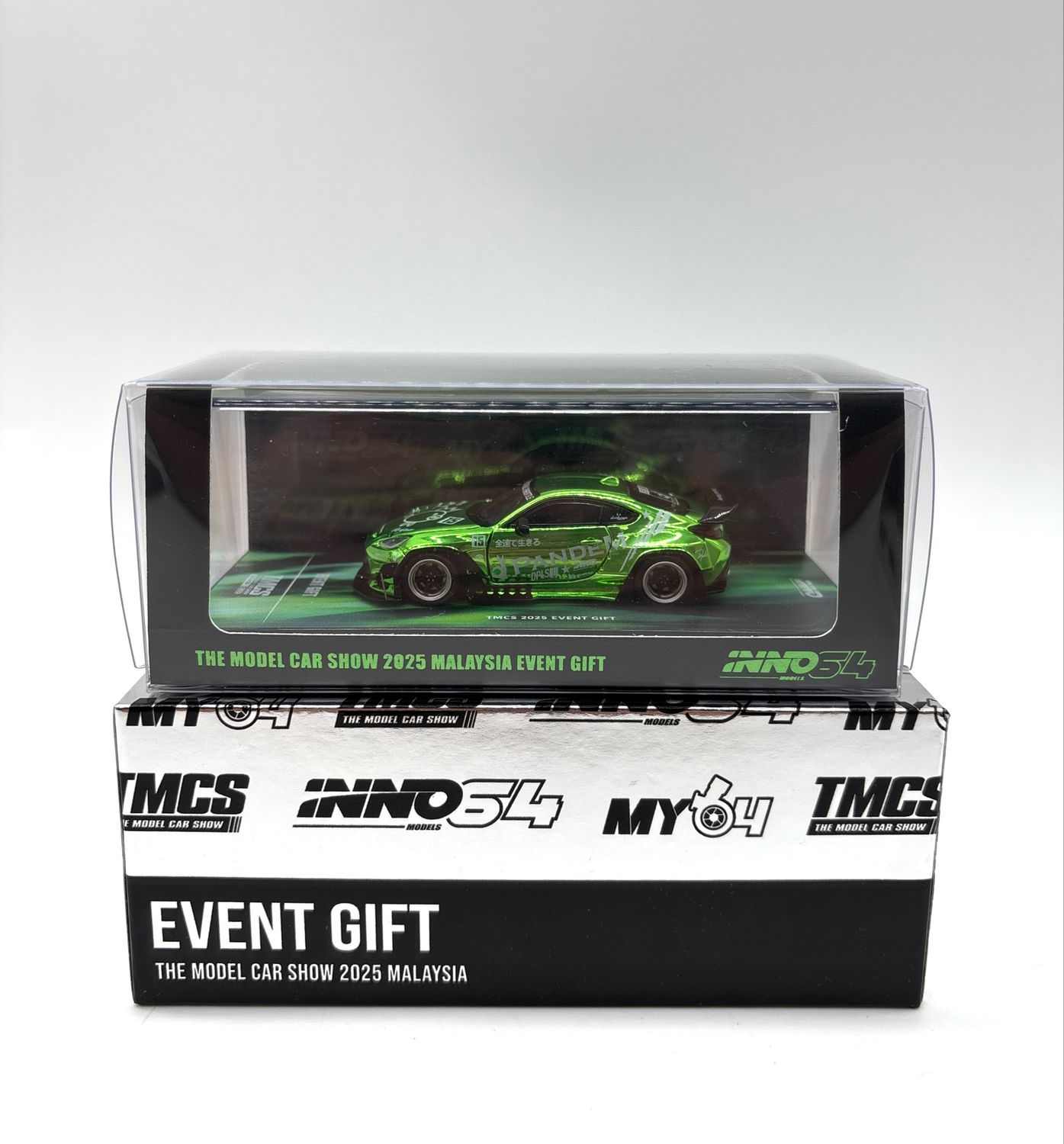 INNO64 Toyota GR86 Green Chrome Event Gift Model Lucky Draw | 2025 The Model Car Show Malaysia INNO64 Toyota GR86 Green Chrome Event Gift Model Lucky Draw | 2025 The Model Car Show Malaysia