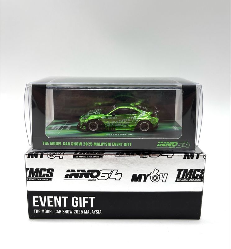 INNO64 Toyota GR86 Green Chrome Event Gift Model Lucky Draw | 2025 The Model Car Show Malaysia INNO64 Toyota GR86 Green Chrome Event Gift Model Lucky Draw | 2025 The Model Car Show Malaysia