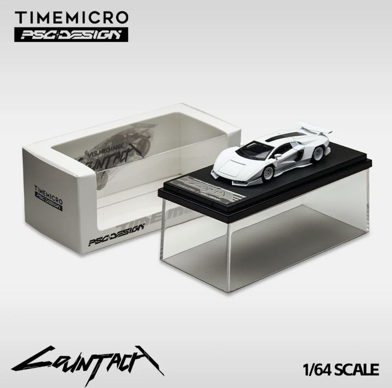 Time Micro x PSC Design 1/64 Ver. Mechanic Countach White | 2025 The Diecast Expo