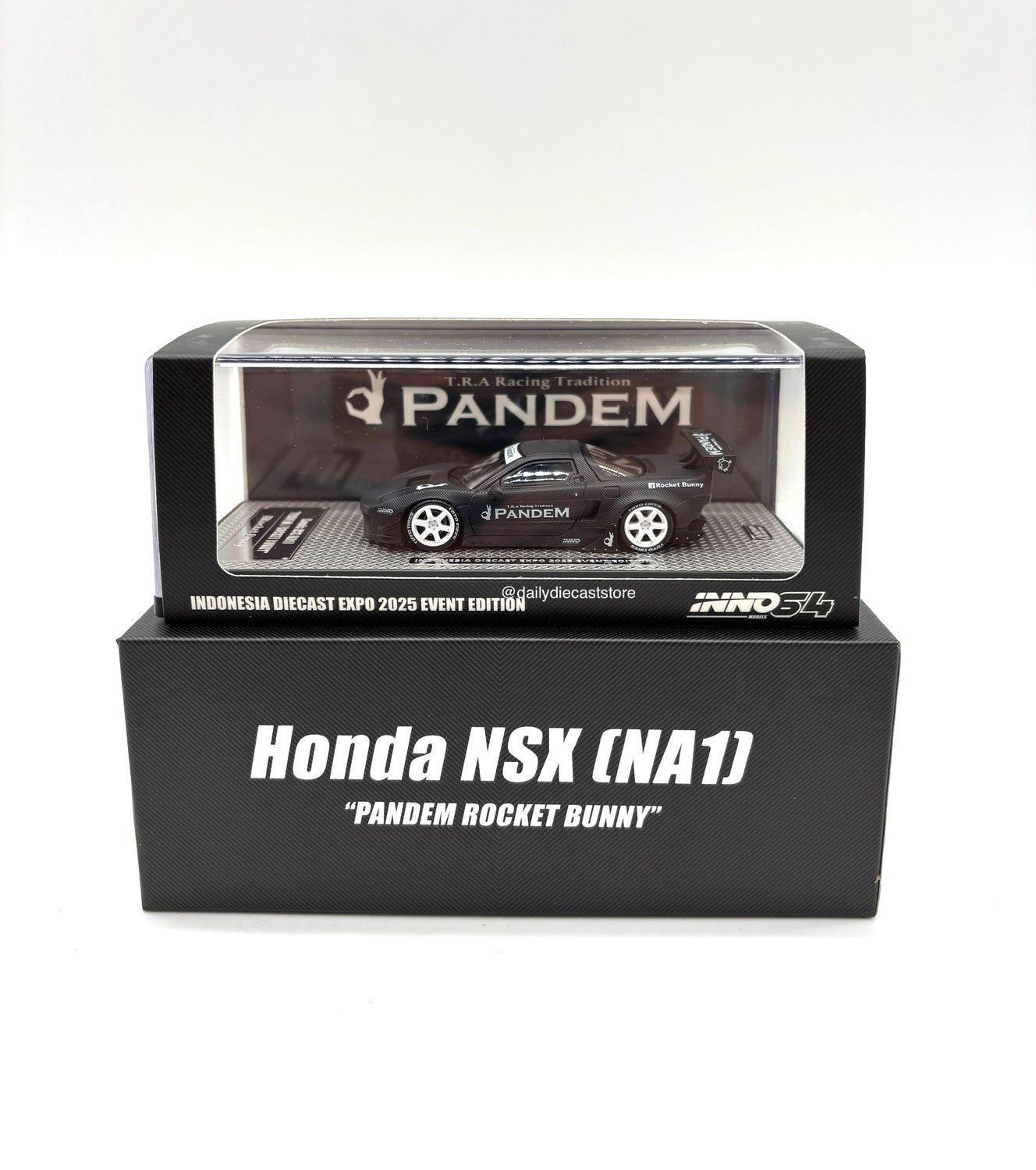 [UNSEALED] INNO64 Honda NSX (NA1) “Pandem Rocket Bunny” Black Carbon | 2025 Indonesia Diecast Expo (IDE-XII)