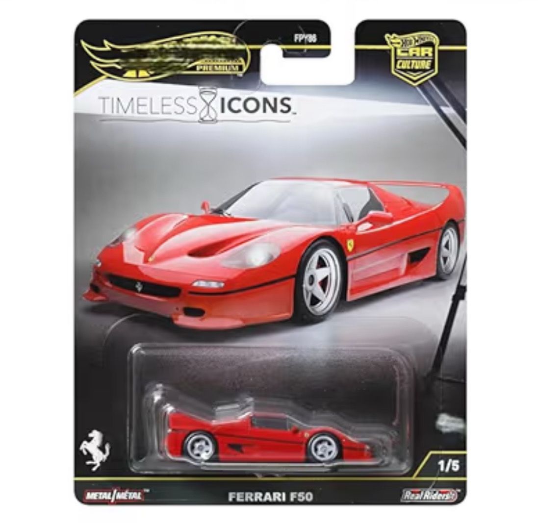 [PREORDER] Hot Wheels Premium Car Culture Timeless Icons Ferrari F50 Red | Singles