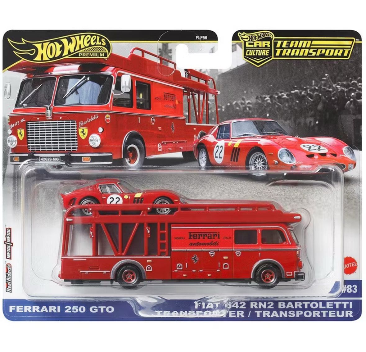 Hot Wheels Team Transport Ferrari 250 GTO / Fiat 642 RN2 Bartoletti Transporter