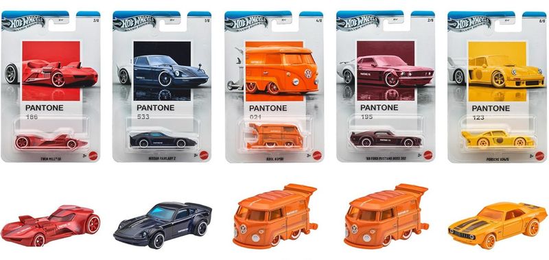 [PREORDER] Hot Wheels Silver Series Pantone Set of 5 Cars