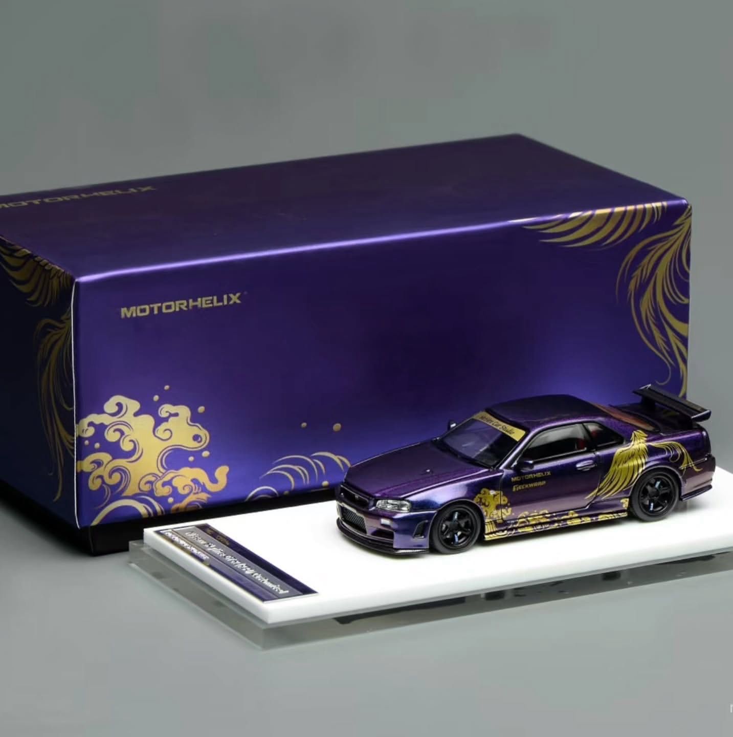 Motorhelix Nissan Skyline GT-R (R34) Customized TAS 2026 Purple