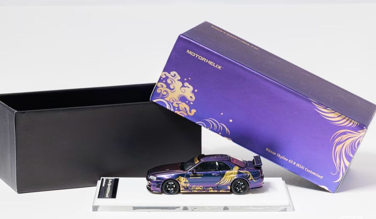 Motorhelix Nissan Skyline GT-R (R34) Customized TAS 2026 Purple
