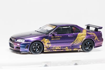 Motorhelix Nissan Skyline GT-R (R34) Customized TAS 2026 Purple
