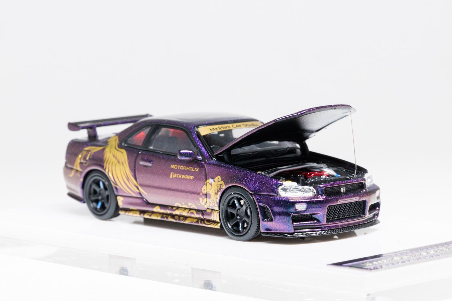 Motorhelix Nissan Skyline GT-R (R34) Customized TAS 2026 Purple