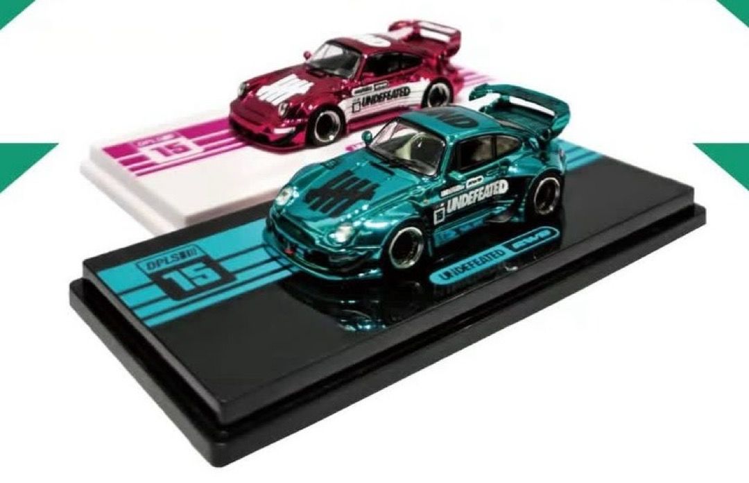 INNO64 x DPLS x UNDEFEATED Porsche RWB 993 & Porsche RWB 964 Blue
