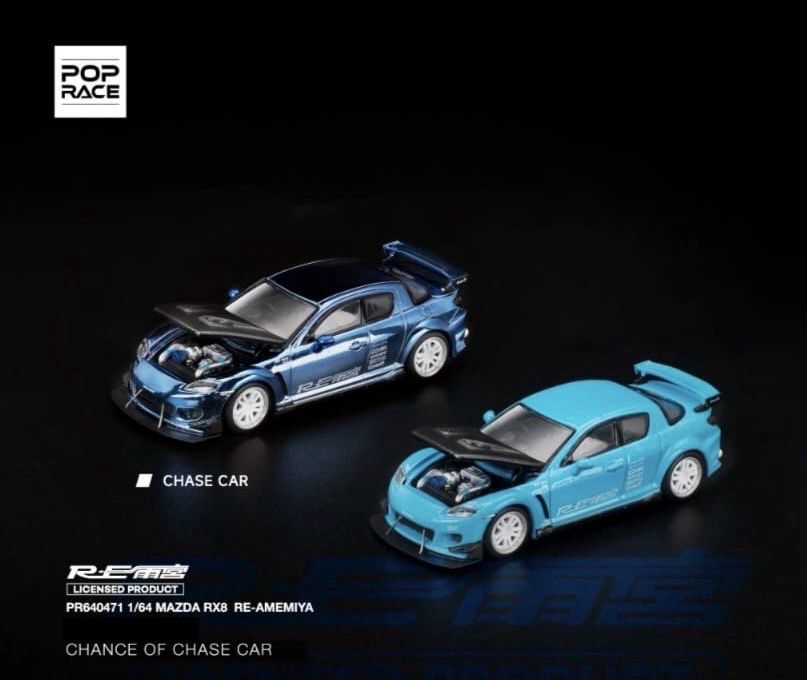 [PREORDER] POP RACE MAZDA RX8 RE-AMEMIYA (PR64-471) | Chance of Chase | 2026 Tokyo Autosalon Japan