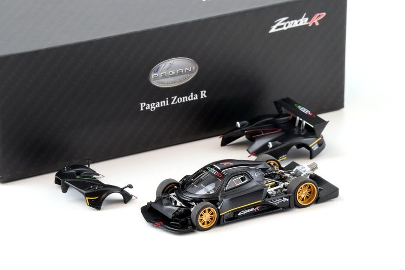 [PREORDER] ALMOST REAL AR Box Pagani Zonda R Black Matte Carbon Fiber | 2025 Hobby Expo China (HEC)