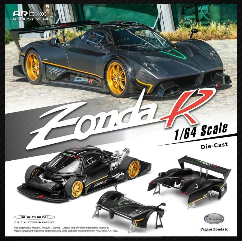 Almost Real Pagani Zonda R Black Matte Carbon Fiber | 2025 HEC Hobby Expo China