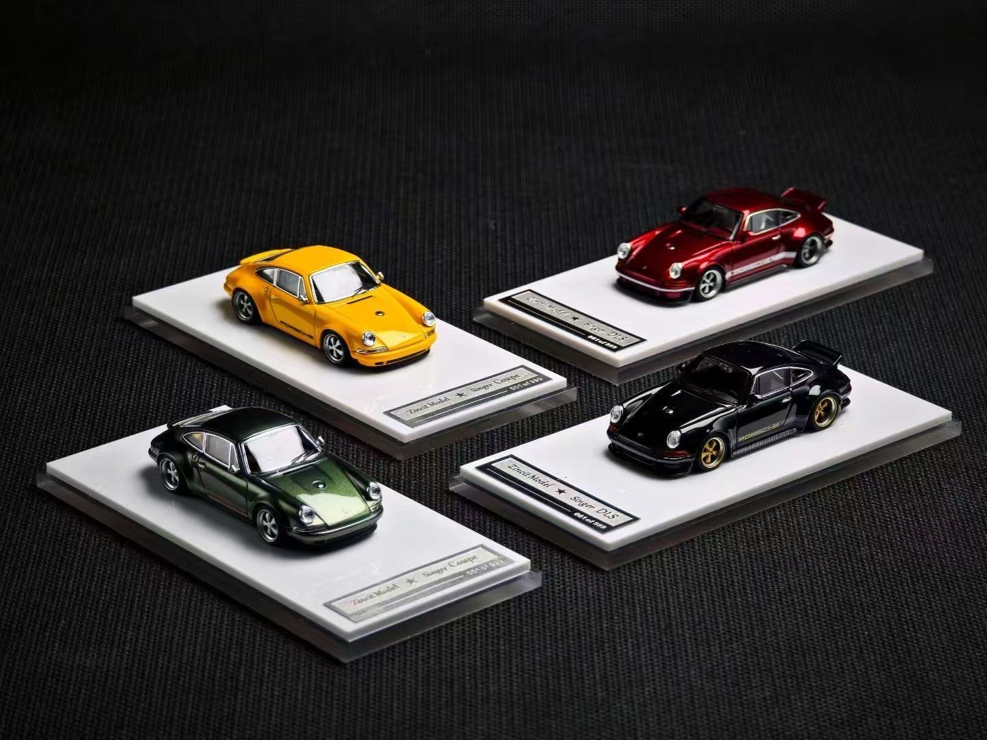 [PREORDER] ZINCIT Model Porsche Singer DLS/Singer Coupe Red/Green/Yellow/Black | You Choose!