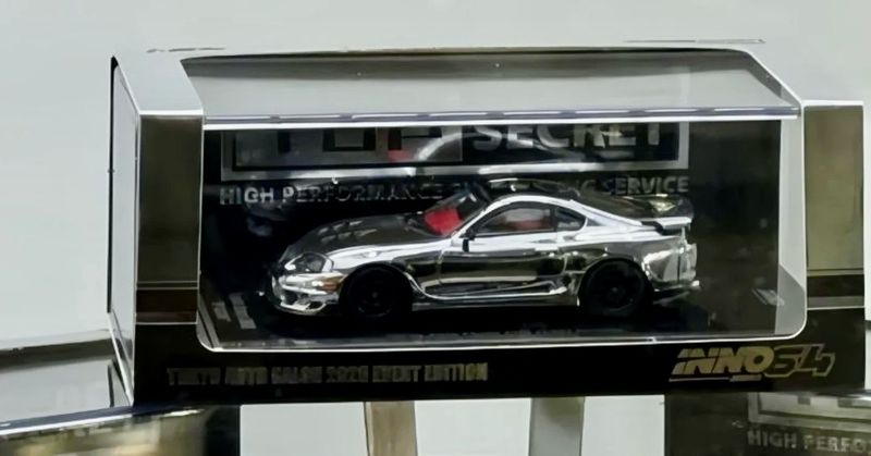 INNO64 Toyota Supra A80 Top Secret Silver Chrome | 2026 Tokyo Autosalon Japan