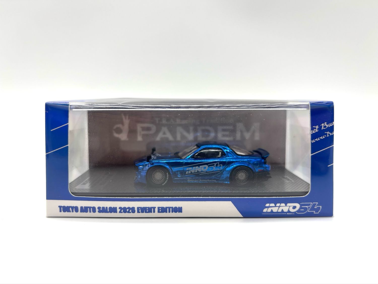 INNO64 Mazda RX-7 FD3S Pandem Rocket Bunny Boss Wide Body Kit Blue | 2026 Tokyo Autosalon Japan