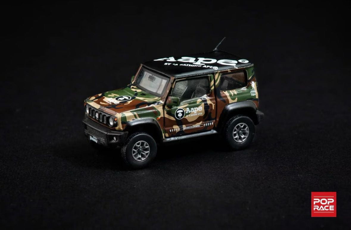 [PREORDER] POP RACE x BMC Creations 1/64 Suzuki Jimny Sierra - AAPE Livery