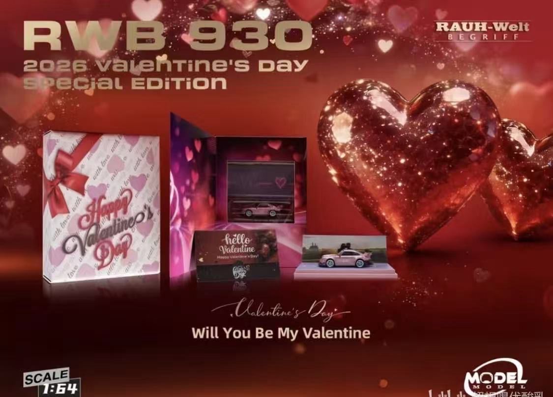 Model Model Porsche RWB 930 Valentine’s Day Special Edition Pink Model Model Porsche RWB 930 Valentine’s Day Special Edition Pink