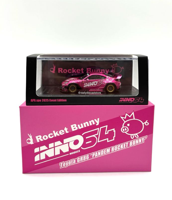[UNSEALED] INNO64 Toyota GR86 “Pandem Rocket Bunny” Pink | 2025 Auto Passion Alliance (APA)